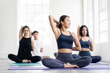 Students in Yoga Class