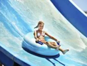 Slide at waterpark