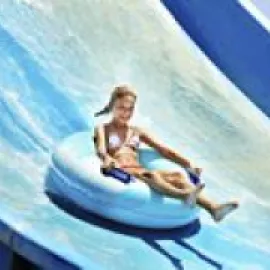 Slide at waterpark