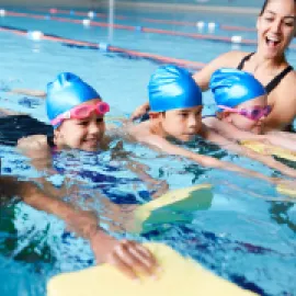 Kids in the pool